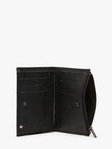 Portefeuille Porte-monnaie Madras Cuir Etrier Noir madras EMAD619-vue-porte