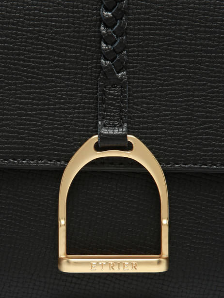 Shoulder Bag S Torsade Leather Etrier Black torsade ETOS169S other view 4